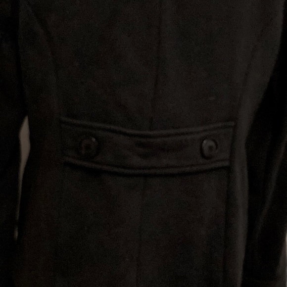 St. John’s Bay Black Pea Coat size L - Picture 4 of 7